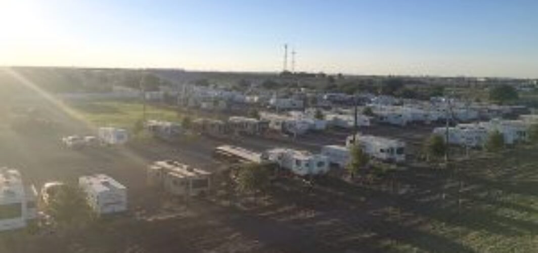 Aerial View of Stanley RV Park in Midland, TX