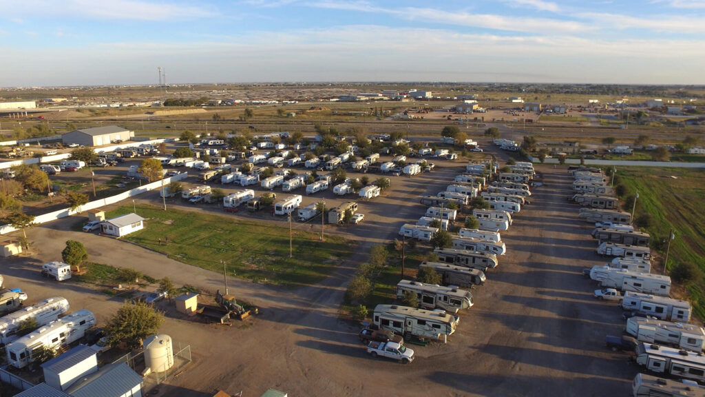 Midland TX RV Park - Stanley RV Park drone shot