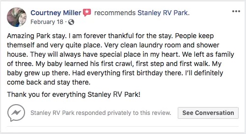 Stanley RV Park and Campgrounds - Facebook Review - Midland TX RV Parks