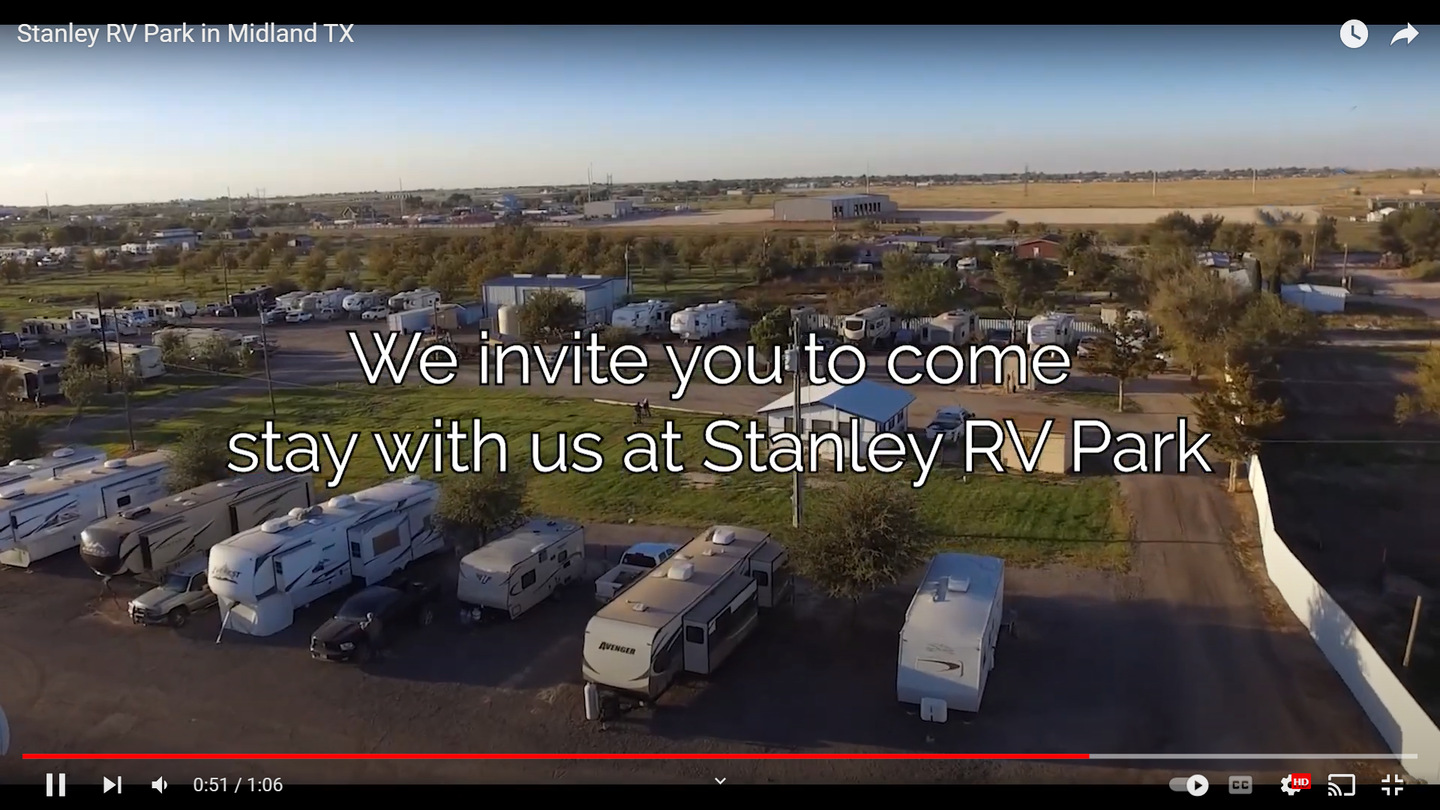 Stanley RV Park in Midland TX - YouTube Video, Campground