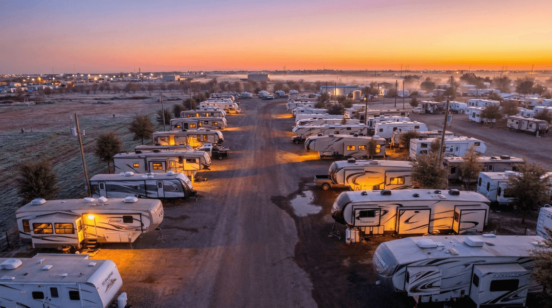 Winter RV Living in Stanley RV Park in Midland, TX