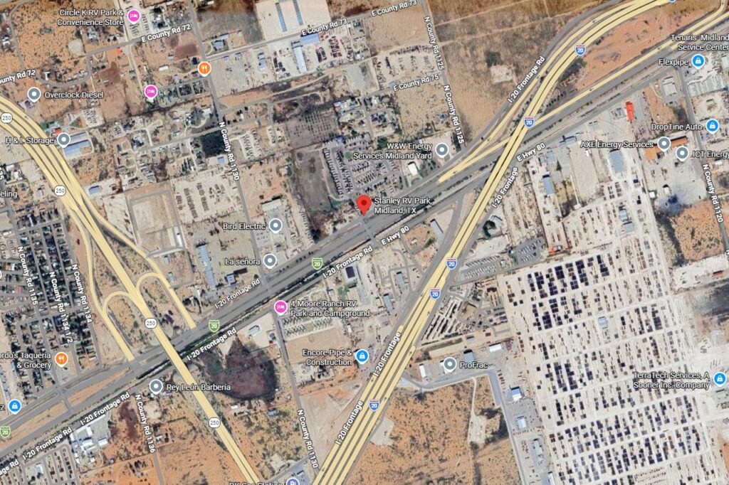 Stanley RV Park's location in Google maps