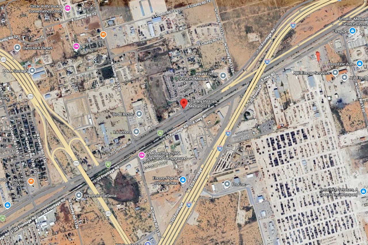 Stanley RV Park's location in Google maps