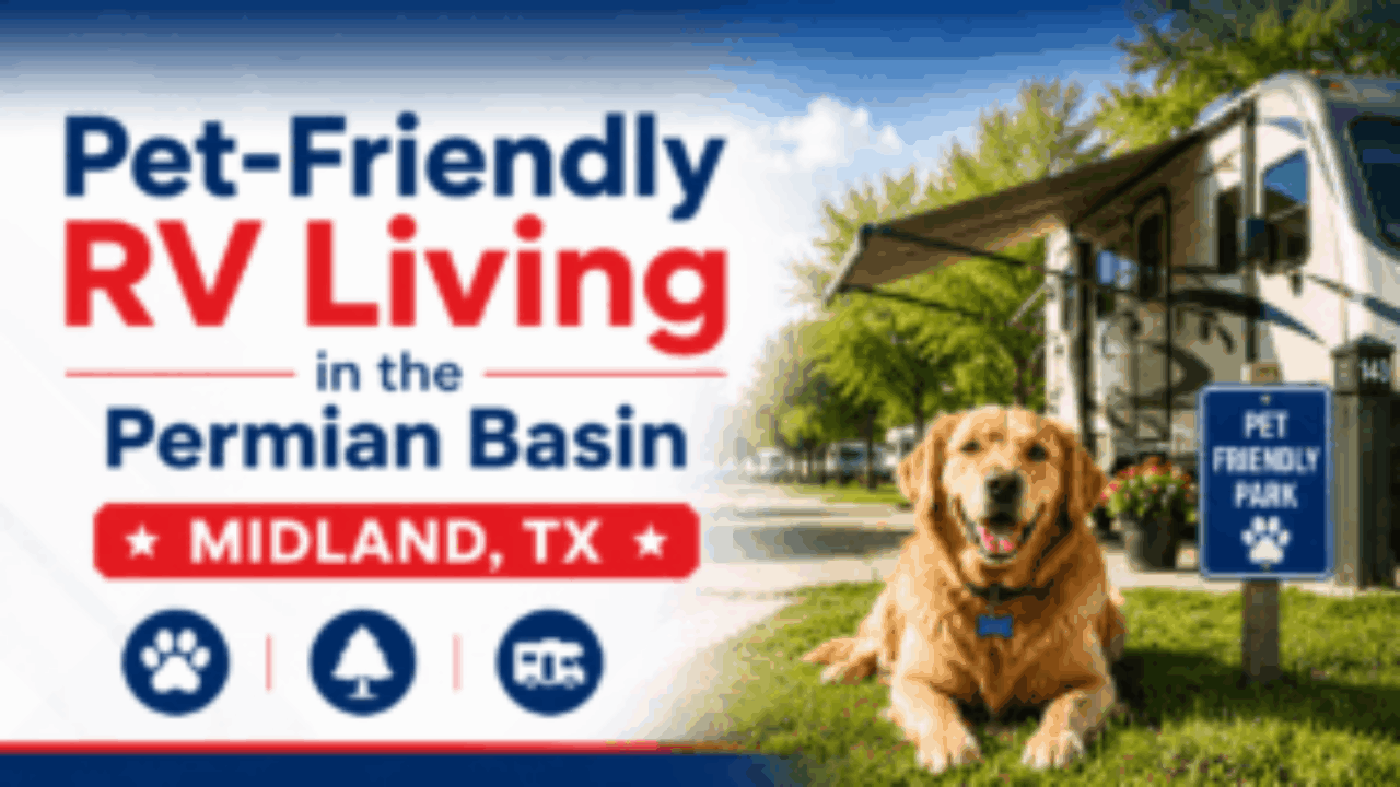 pet-friendly-summer-rv-guide-midland-texas Discover the best dog parks, pet-friendly trails, and why Stanley RV Park's free electricity and shade trees make it the perfect summer basecamp.